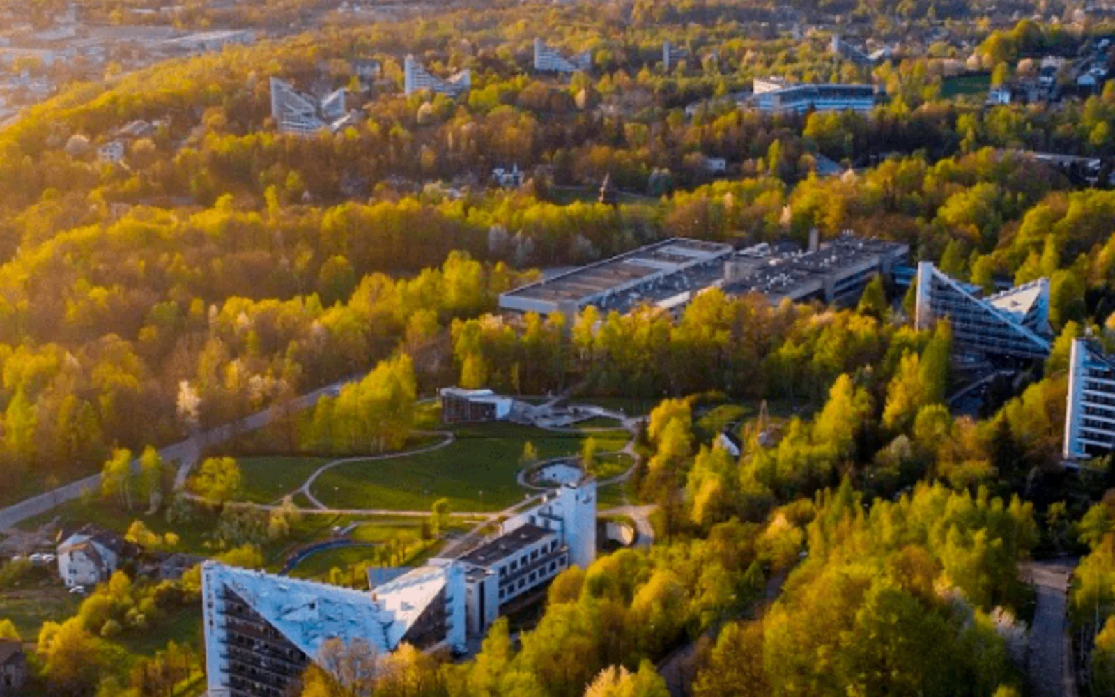 Panoramic view of Ustron